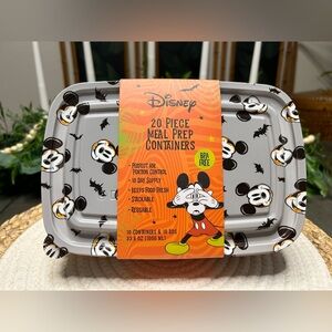 Halloween Disney Mickey Mouse 20 Piece Meal Prep Containers BPA Free